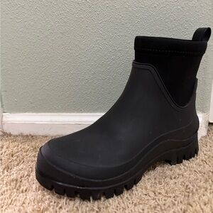 Black Ankle Rain Boot Sam Edelman
